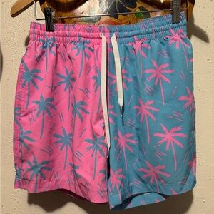 Chubbies Tropical Pink and Blue Shorts 5.5 inch inseam